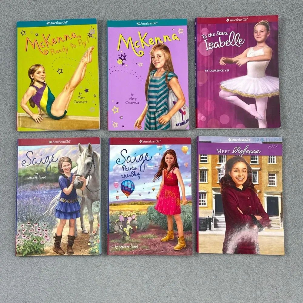 American Girl Lot Of 6 Paperback Books McKenna Saige Isabelle Rebecca